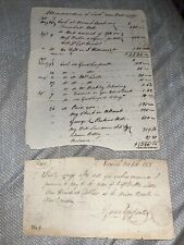 1818 Pre Civil War Era Ledger & IOU to Captain Walter Lester in Norwich CT picture