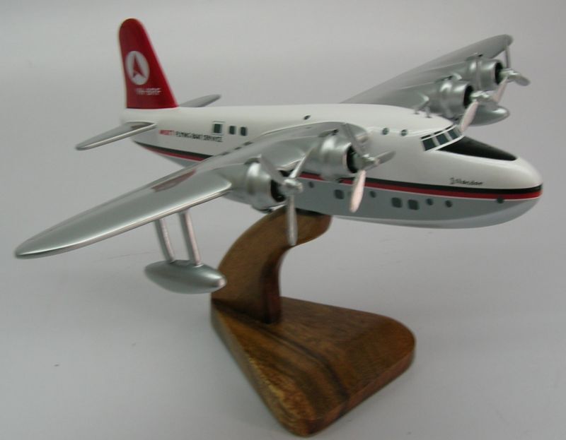 Sunderland S-25 Ansett Air Airplane Desk Wood Model Replica Large 