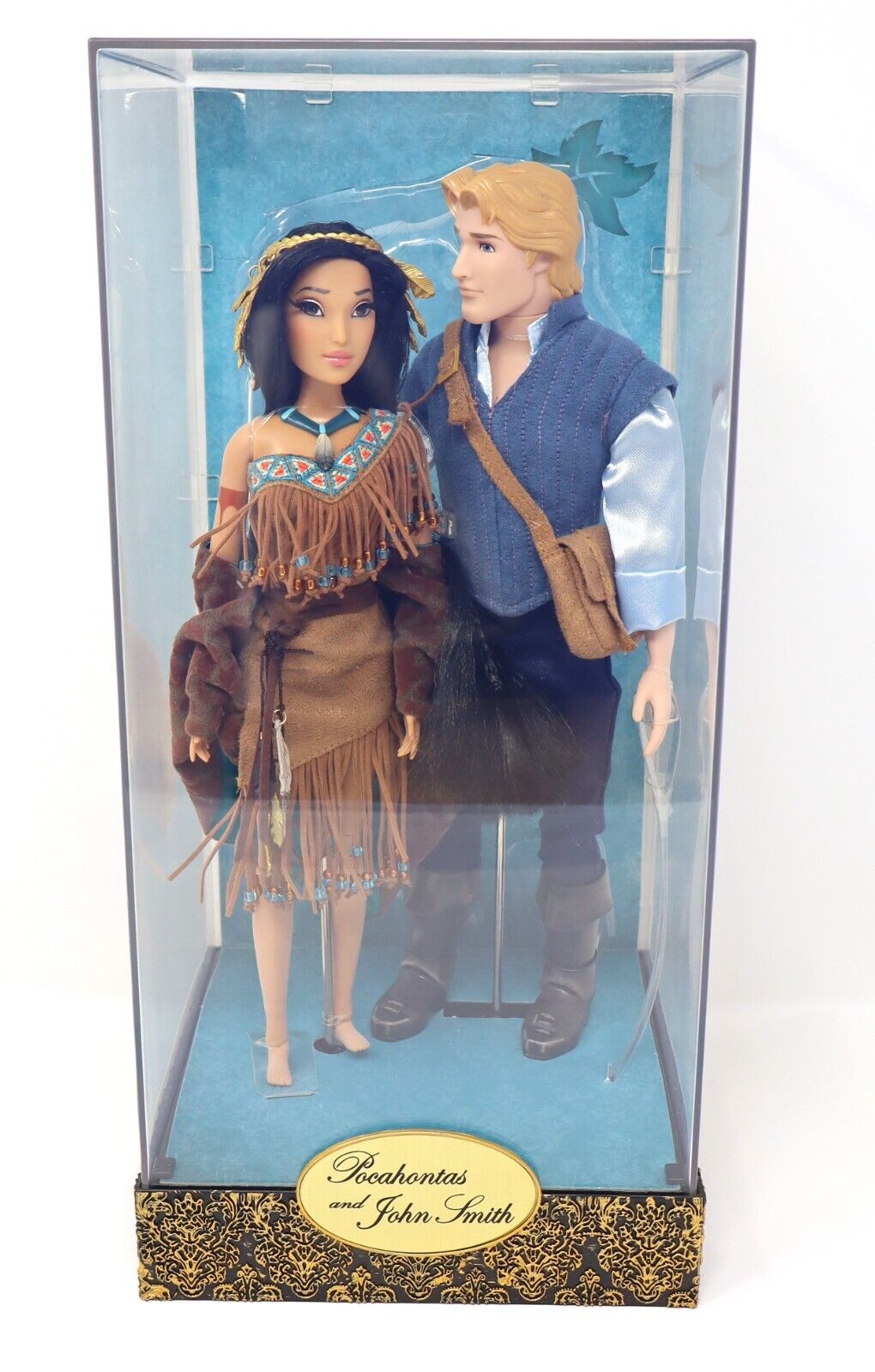 Disney Designer Dolls Pocahontas & John Smith Fairytale Limited Ed #3658/6000