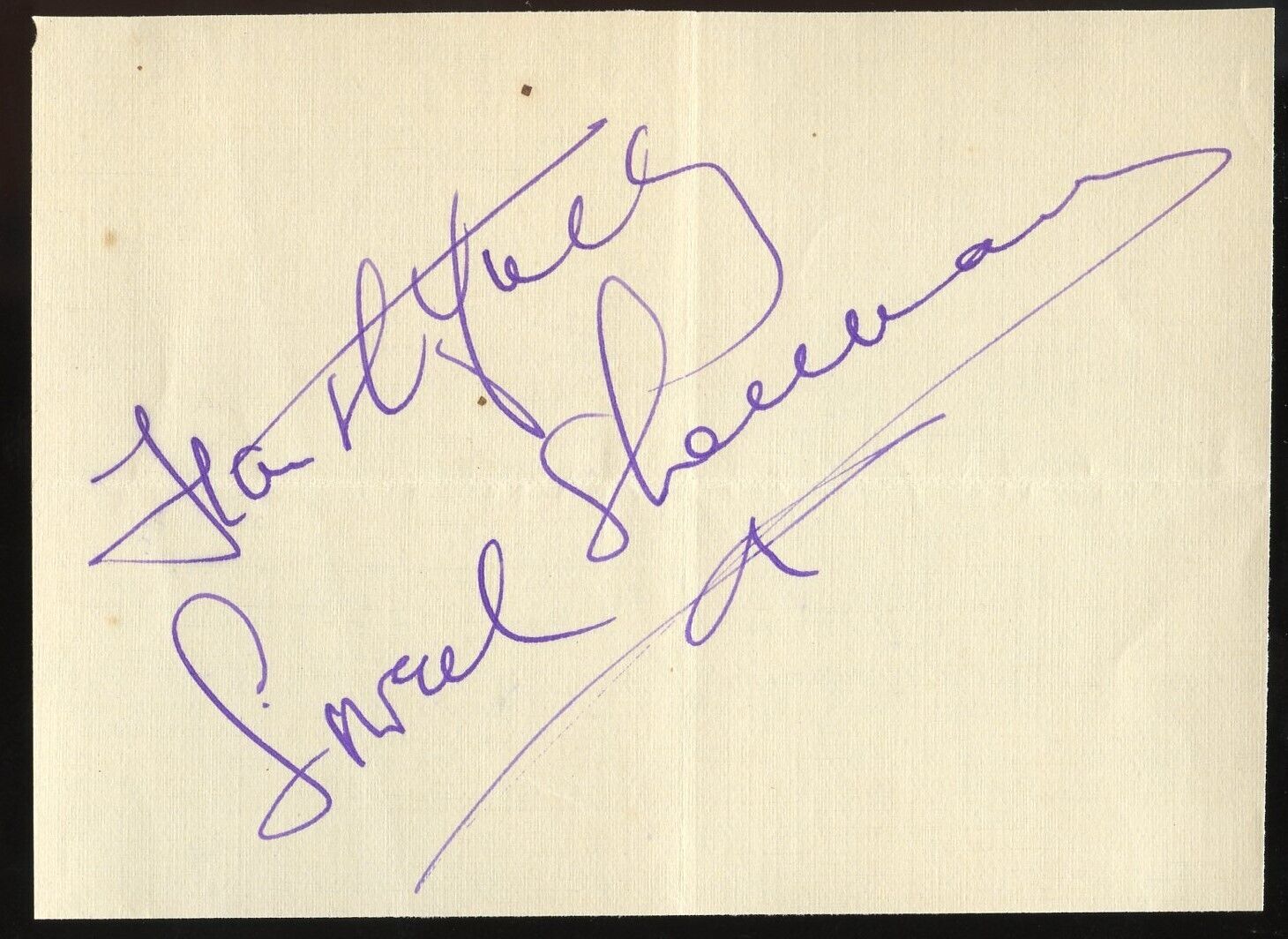 Lowell Sherman d1934 signed autograph 3x5 Cut Film Director She Done Him Wrong