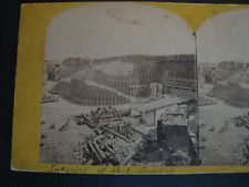 Original Civil War Stereoview ... ' Interior of Fort Sumter ', Charleston, S.C. picture