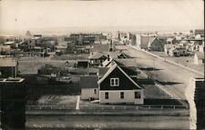 1909 RPPC Williston Looking South,houses and businesses,ND Williams County picture