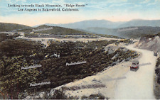 Los Angeles Bakersfield CA California Ridge Route Black Mtn Vtg Postcard C32 picture