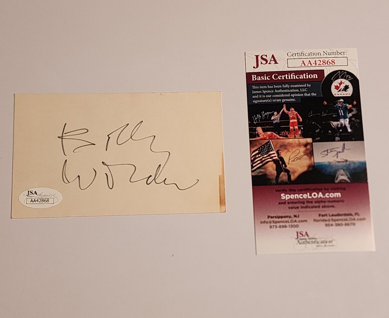 Billy Wilder Signed JSA COA Autograph Cut Auto Movie Director Some Like It Hot 3