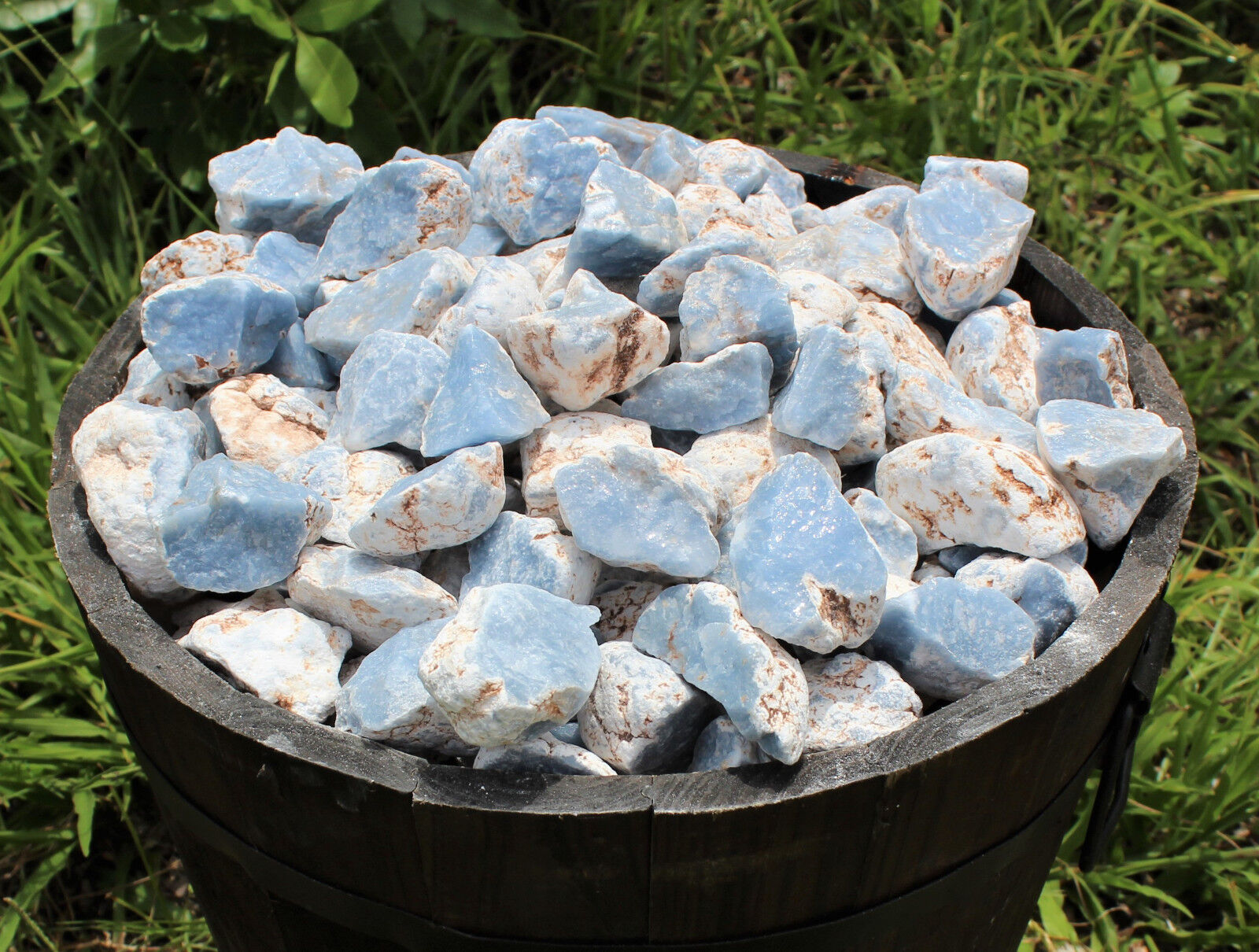 1/2 lb Bulk Blue Rough Natural Angelite Crystal Stone Raw Crystal Mineral Peru 