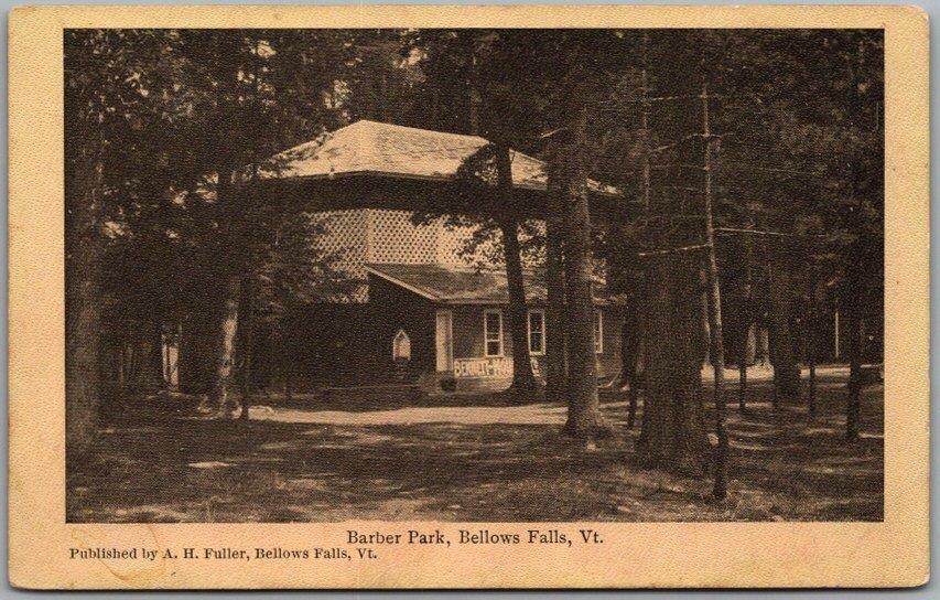 c1900s BELLOWS FALLS, Vermont Postcard 