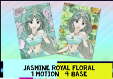Topps Disney Collect JASMINE ROYAL FLORAL  4 BASE 1 MOTION picture