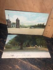 Brookside Park & Riverside Park Connecticut Vintage Postcards. Hartford,Meriden picture