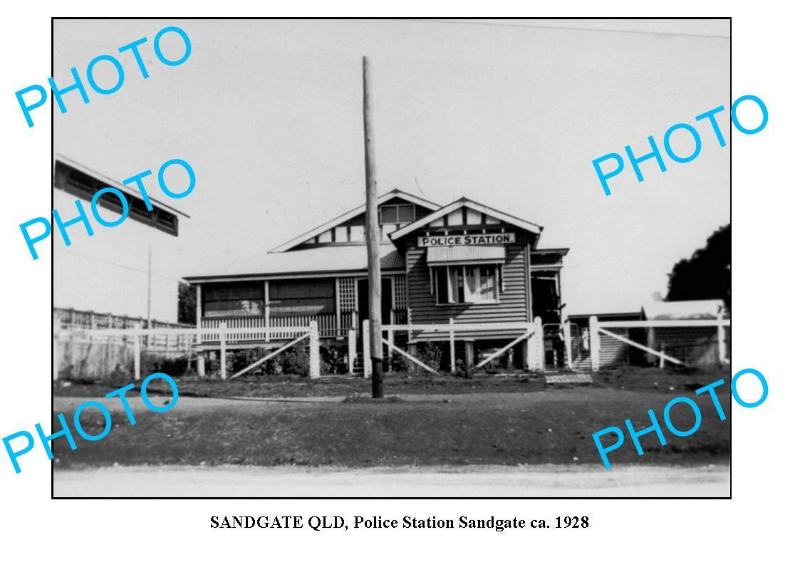 OLD 6 x 4 PHOTO SANDGATE BRISBANE POLICE STATION BUILDING c1928
