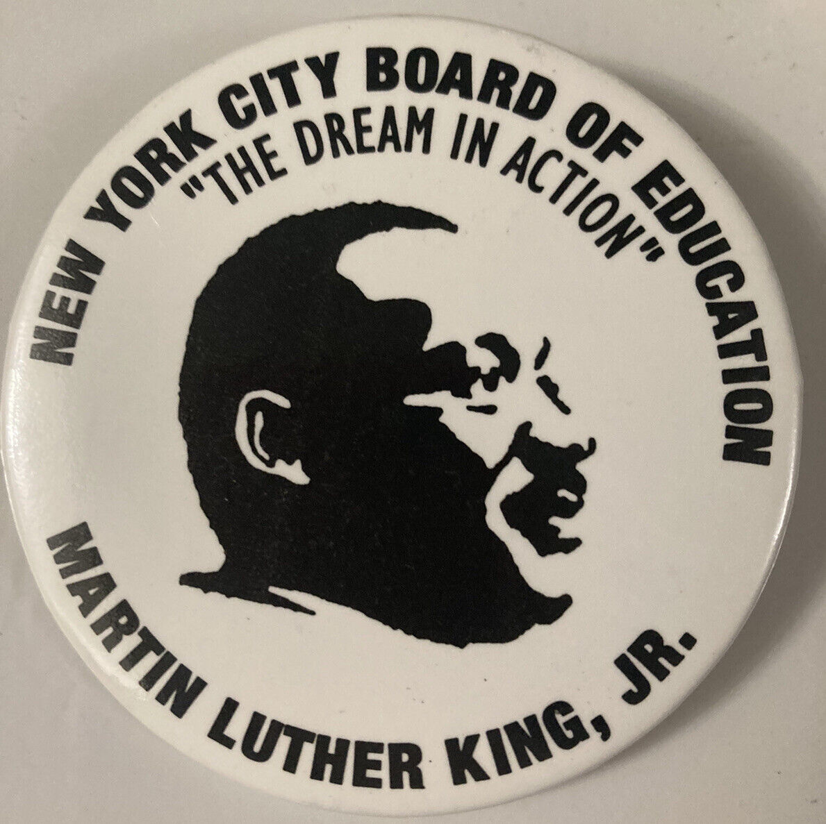 Martin Luther King, Jr. MLK 1994 New York City Board of Education 3” Pinback