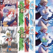 POWER GIRL SPECIAL COVER SET A B C F G H FOILS INCLUDED  / DC COMICS ( IN HAND ) picture
