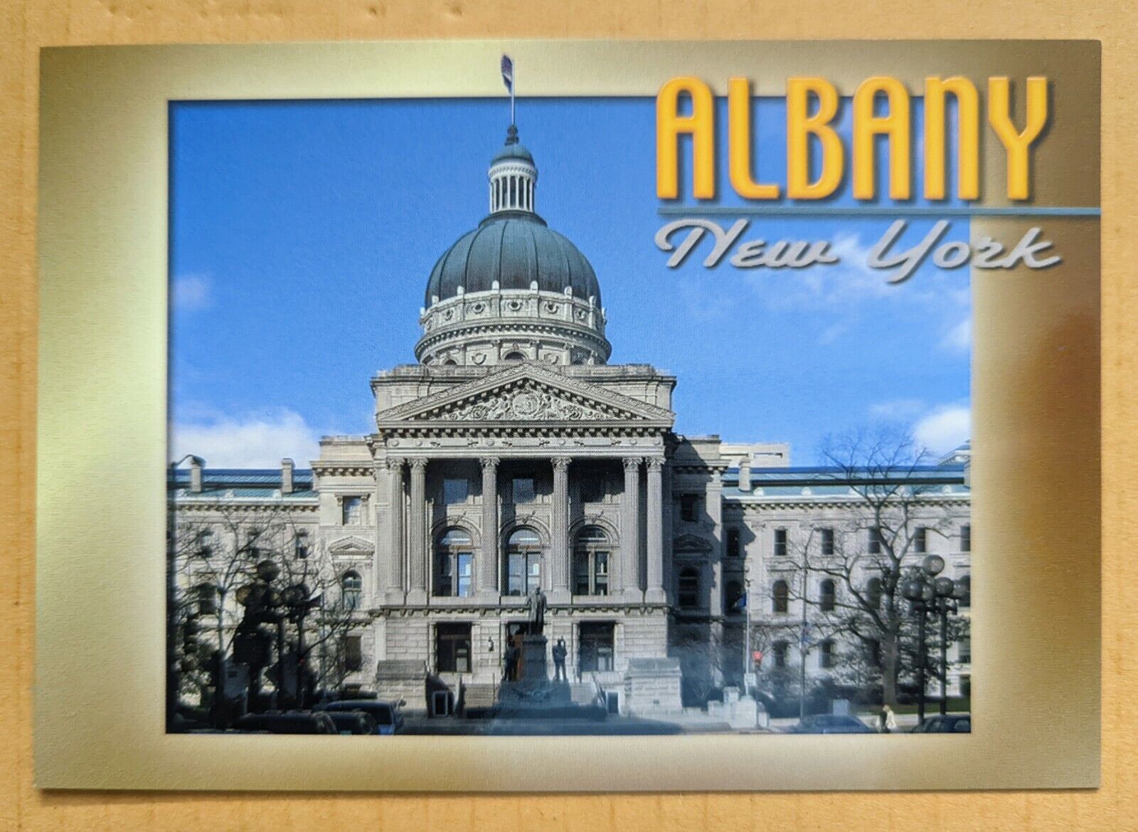 Postcard NY. Albany- the capital of the state of New York 