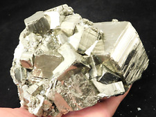 HUGE PYRITE Crystal CUBE Cluster with Druzy Quartz Crystals Peru 1730gr picture