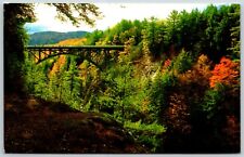 Bridge Over the Ottauquechee River, Quechee Gorge, Quechee, VT - Postcard picture