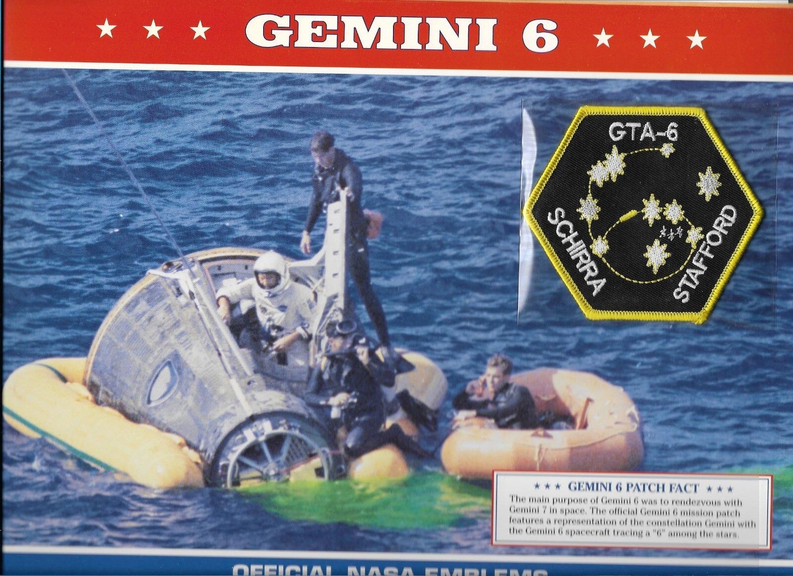 WILLABEE & WARD OFFICIAL SPACE PATCH GEMINI GTA-6