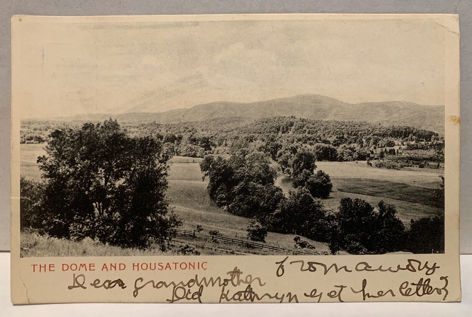 The Dome And Housatonic Pownal Taconic Williamstown Mass MA Sent Card 1911