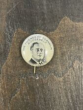 1936 Franklin D. Roosevelt FRIENDS OF FDR Campaign Presidential Pinback Button  picture