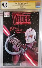 💥 SIGNED CGC RUPERT FRIEND GRAND INQUISITOR SKETCH STAR WARS VADER DOWN #1 9.8 picture