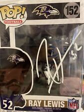 Funko POP NFL Legends Ray Lewis Baltimore Ravens Figure #152 NEW AUTOGRAPHED picture
