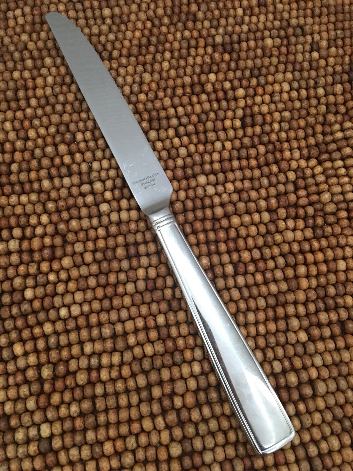 Reed & Barton 18/10 Stainless Glossy BENSON Outlined Hollow Dinner Knife 9.75\