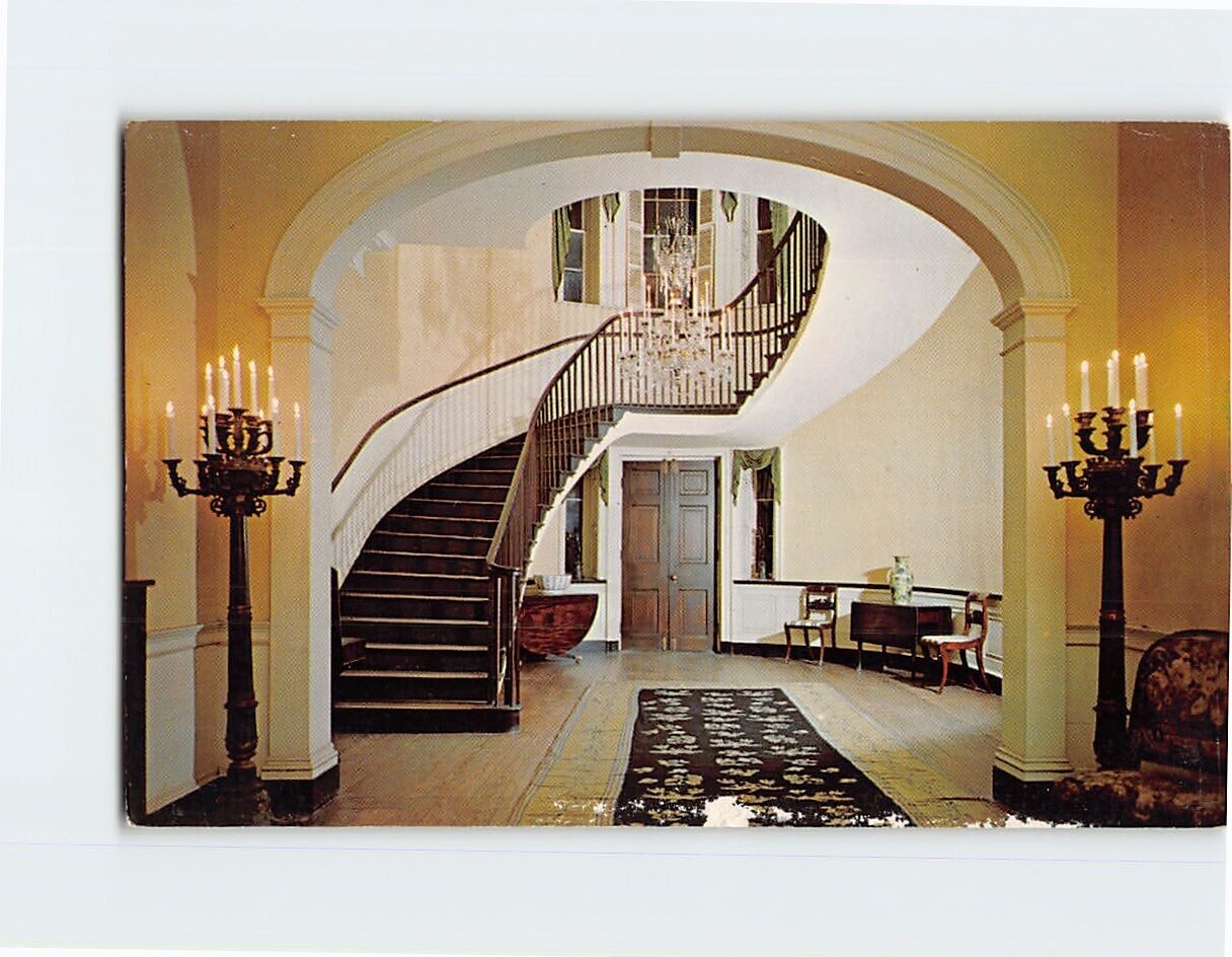 Postcard Interior Of The Joseph Manigault House Charleston South Carolina USA
