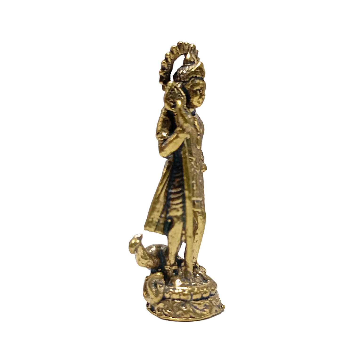 Lord Kartikye Murugan Kartik Swami Statue Brass Son of Shiva God of War Victory