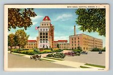 Newark, NJ-New Jersey, Beth Israel Hospital Entrance, Vintage Linen Postcard picture