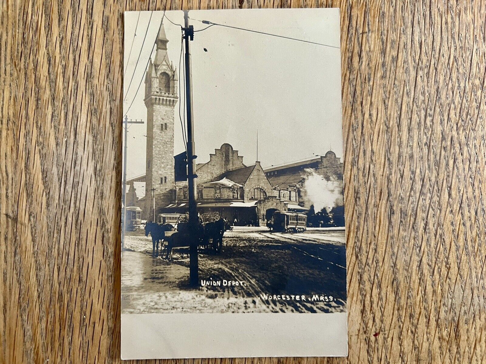 RPPC Union Depot, Worcester, MA Undivided Back