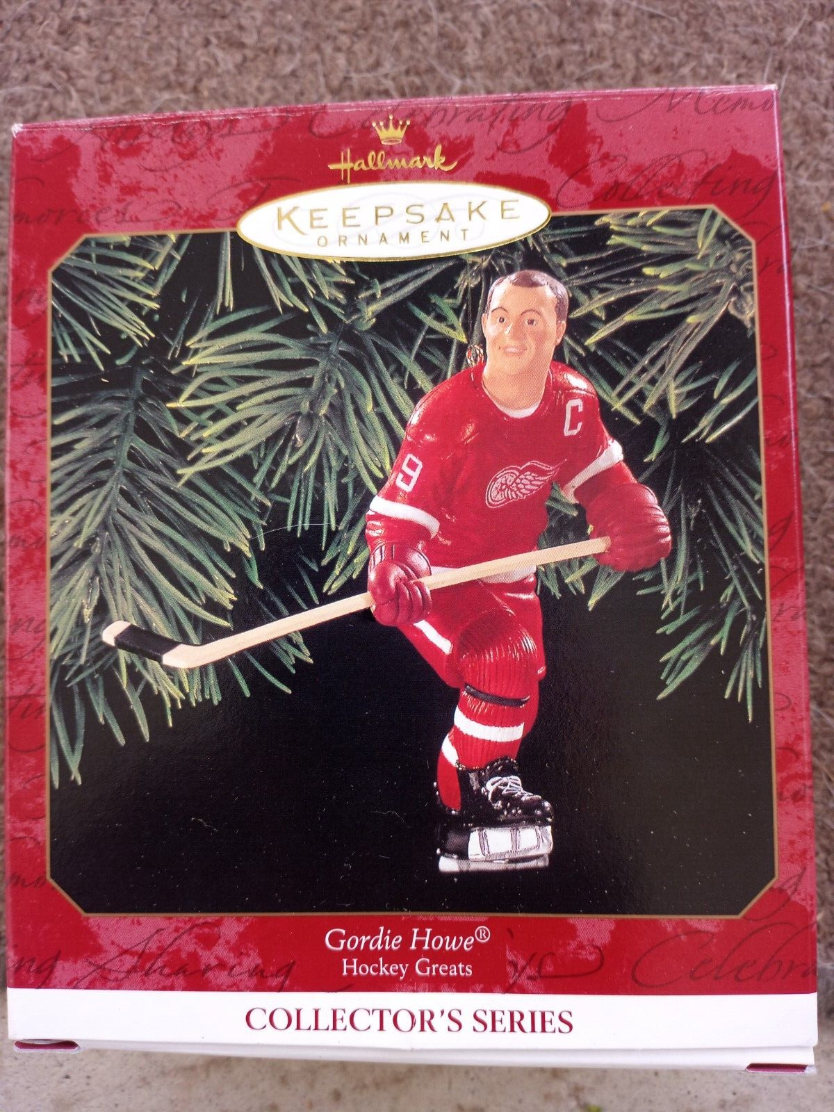 1999 Hallmark Keepsake Detroit Red Wings Gordie Howe Christmas Ornament