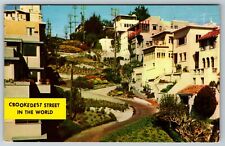 VTG CA Lombard Street between Leavenworth and Hyde San Francisco Postcard  picture