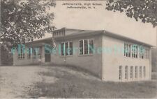 Jeffersonville NY - HIGH SCHOOL BUILDING - Postcard Catskills picture