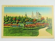Vintage Postcard South Park Fathers Bakers Lady Victory Buffalo NY Tinted A5256 picture