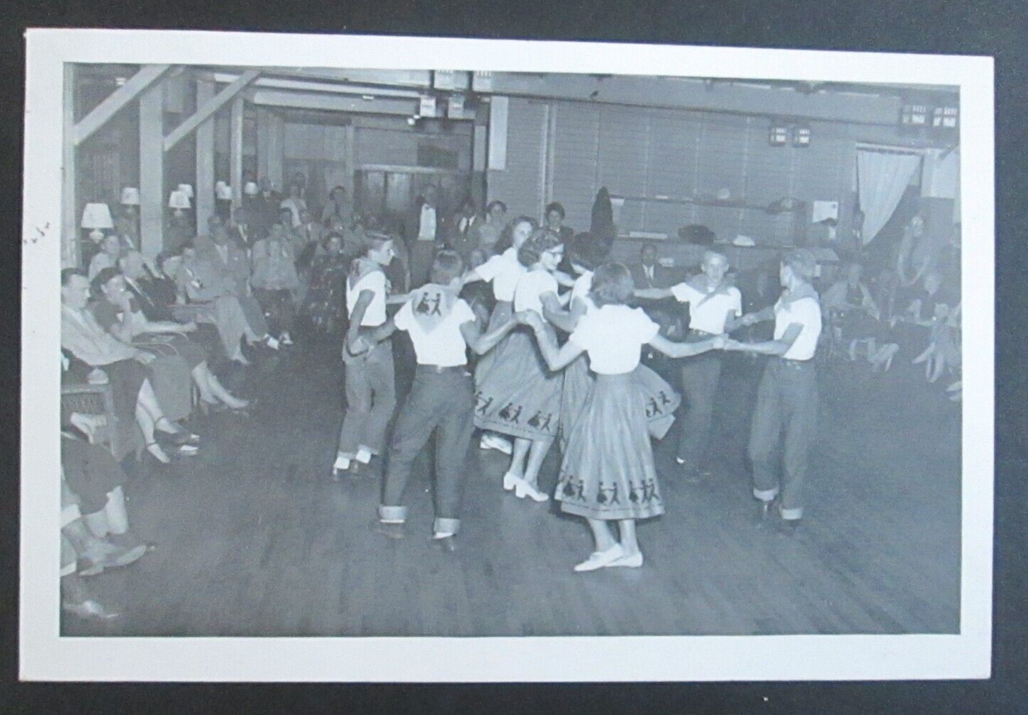 Children Square Dancing Lake Morey Inn Fairlee VT Posted Chrome Postcard