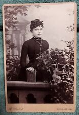 1880's Cabinet Photo Lady Red Bluff California Photographer Weston picture