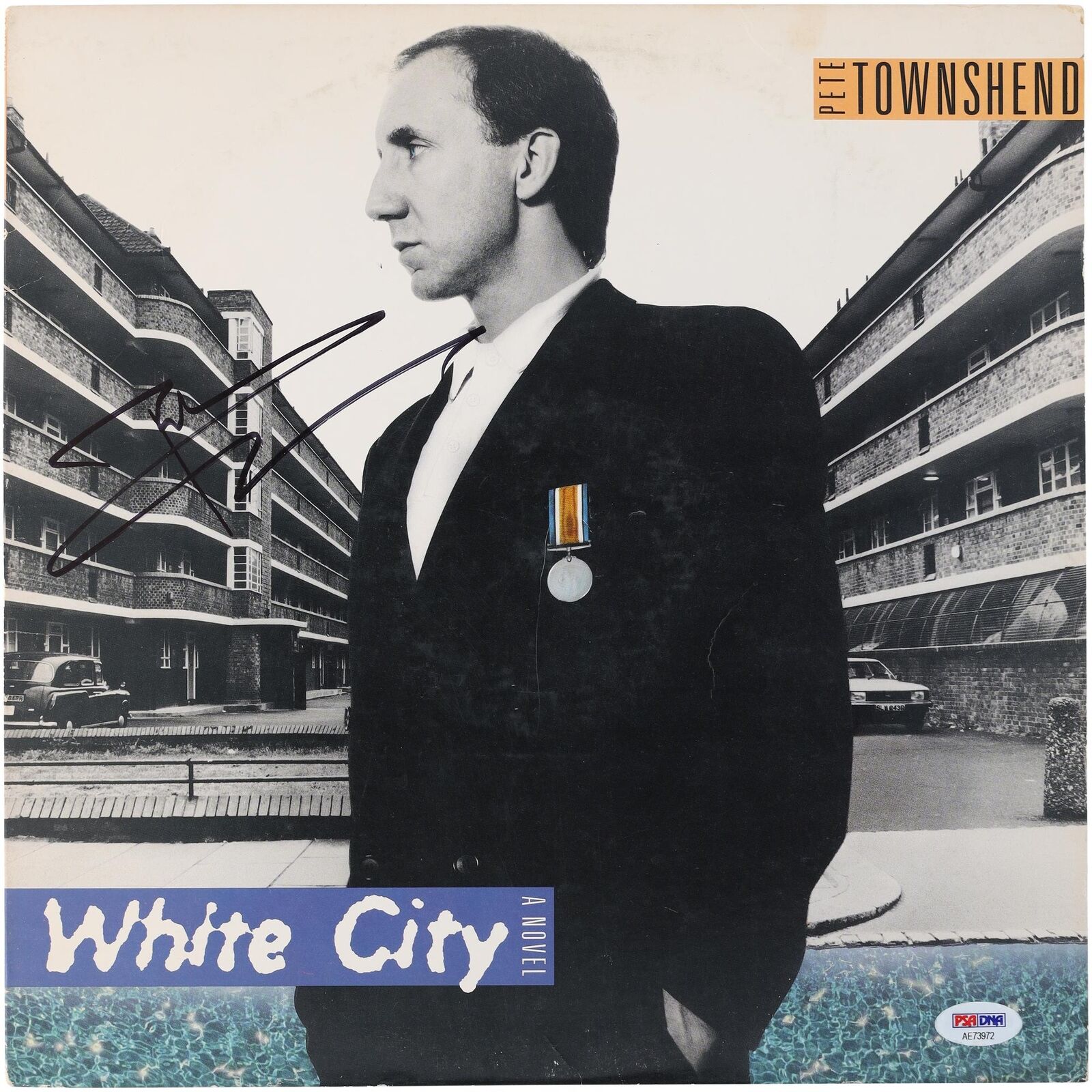 Pete Townshend Autographed White City a Novel Album PSA