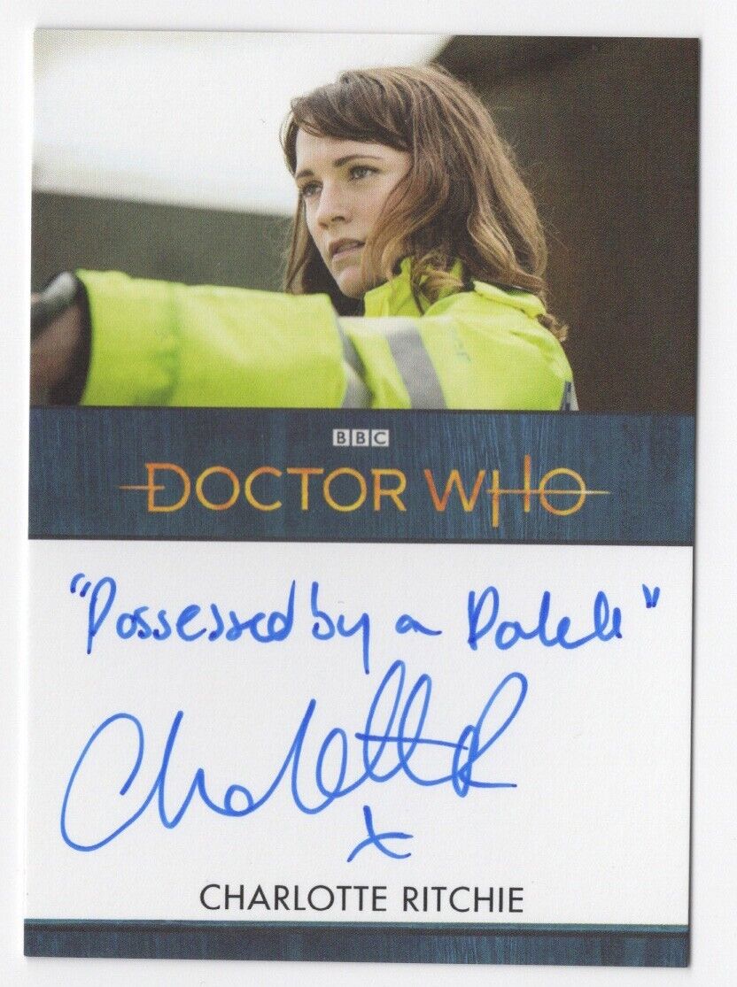 Charlotte Ritchie as Lin DOCTOR WHO Series 11 & 12 Inscription Autograph Card B
