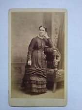CDV Lady Dreamy Look Frilly Dress Fashion by Hibling Maidstone Kent picture