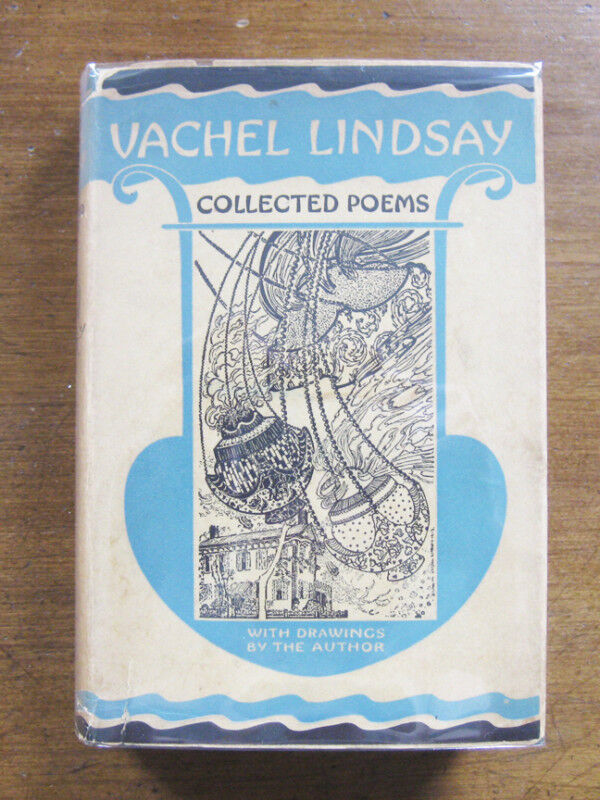 SIGNED - COLLECTED POEMS by Vachel Lindsay  - 1st HCDJ 1923 - poetry
