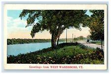 c1920s Greetings from West Wardsboro Vermont VT Posted Postcard picture