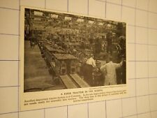 Farm tractor factory Coventry machine shop workers picture
