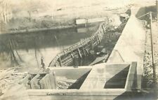 Taftsville Vermont Dam Construction  RPPC Photo Postcard 22-1921 picture