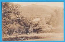 Danby VT, Mt Dorsey vintage real photo postcard, Vermont mountain landscape RPPC picture