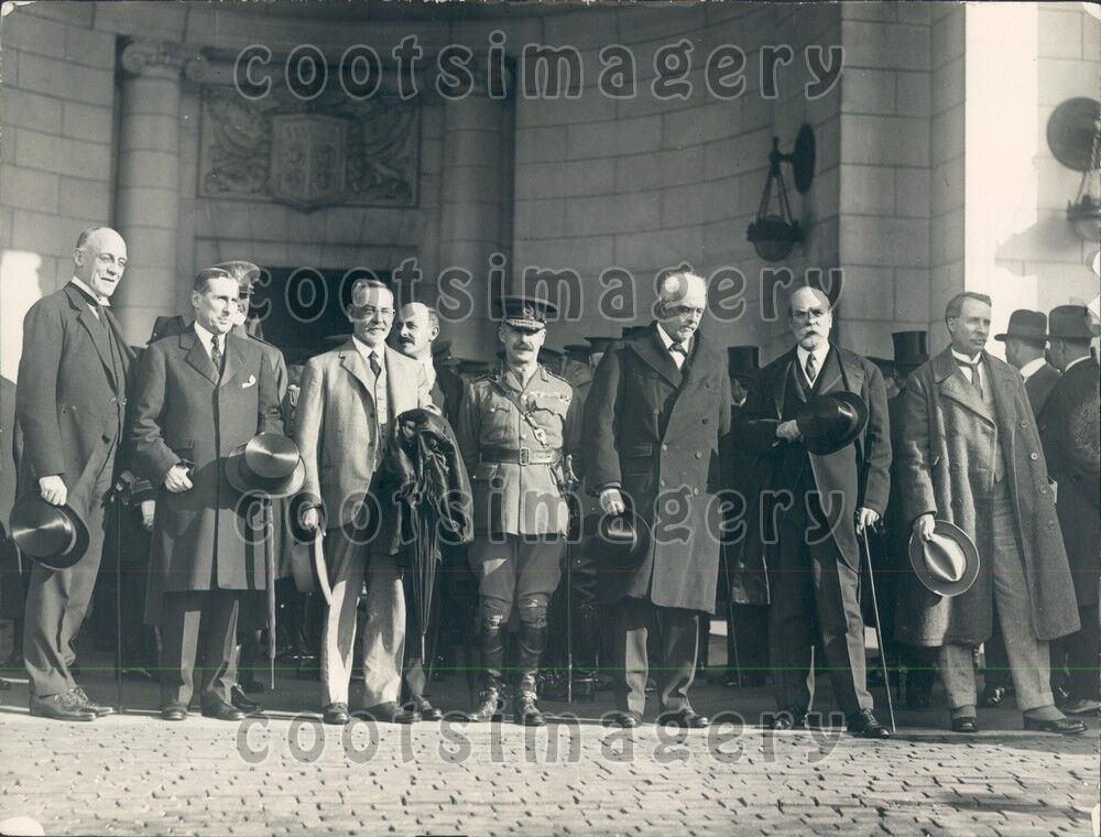 1921 British Official Auckland Geddes Lord Lee of Pareham J Salmond Press Photo