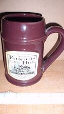 1999 MUG CLUB MEMBER FOUNDERS HILL BREWING COMPANY MUG DOWNERS GROVE ILLINOIS picture