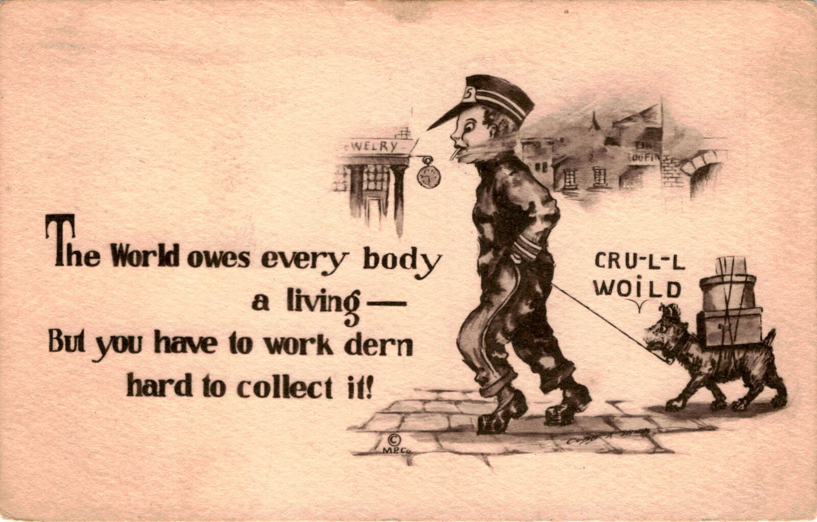 Mr. Earl L. Warner, Ludlow, Massachusetts, New York, December 5, Postcard