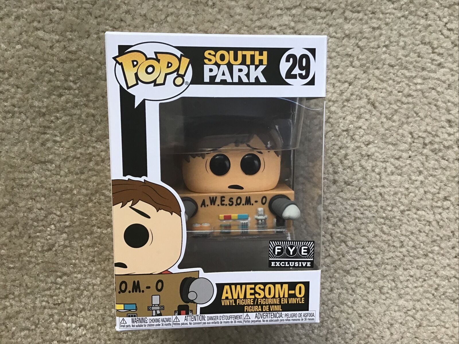 Funko Pop South Park Awesom-o # 29 - Cartman Unmasked FYE Exclusive