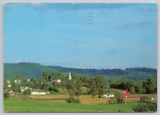 Postcard Picturesque Irasburg Vermont Barn and Small Town picture