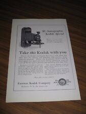 1924 Print Ad Kodak 1A Autographic Special Rochester,NY picture