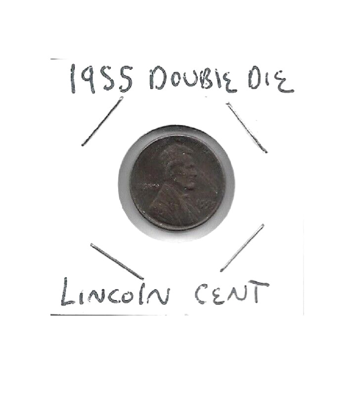 1955 DOUBLE DIE REPLICA LINCOLN CENT PENNY - REPRODUCTION - COPY - NOT REAL
