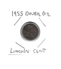 1955 DOUBLE DIE REPLICA LINCOLN CENT PENNY - COPY - NOT REAL picture